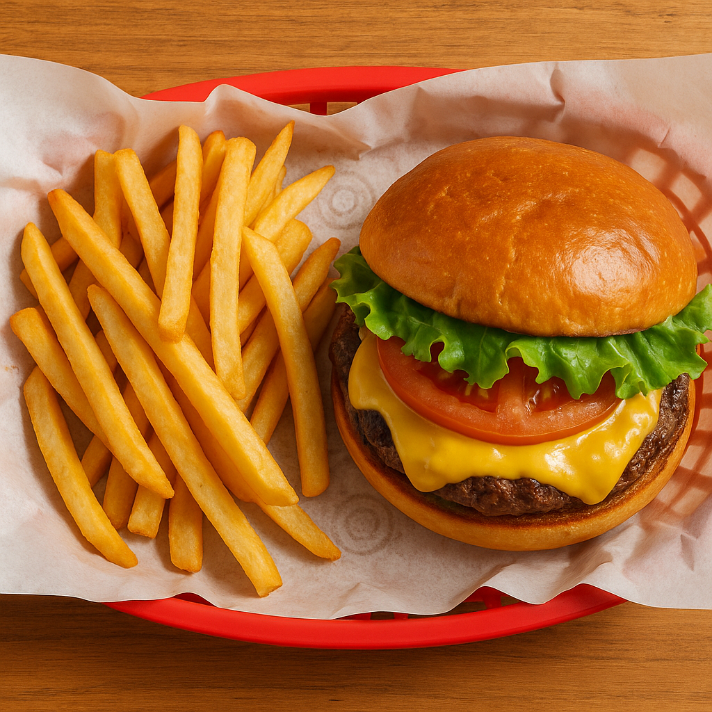 Custom greaseproof paper sample for burger baskets and fried food
