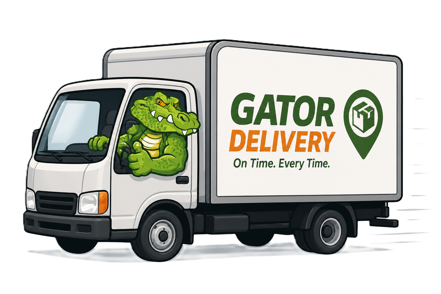 Gator Paper delivery truck used for custom packaging shipments